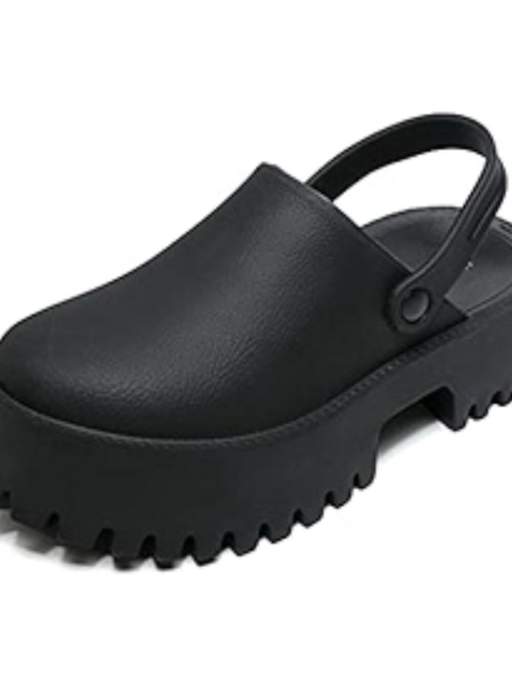 Black Mules with Chunky Sole sandal